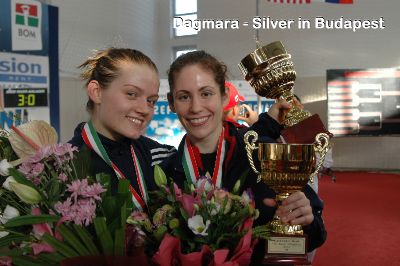 Dagmara Wozniak and Sada Jacobson earned hardware for 2nd and 3rd place in Budapest