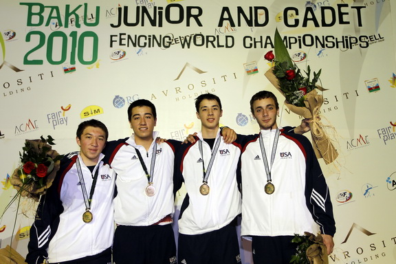 The US Junior Men's Foil Team  Photo S.Timacheff/FencingPhotos.com