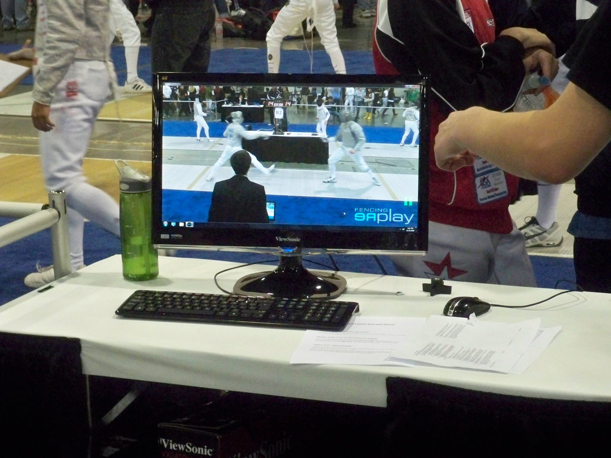 Fencing Video replay system in use at US Fencing events