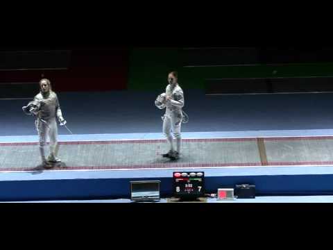 Mariel Zagunis vs. Sophia Velikaia at the 2011 Moscow Sabre World Cup