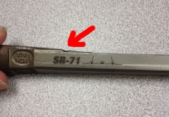 Slight chip on the SR-71
