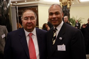 Alisher Usmanov with Donald Anthony, Jr. at the FIE Congress in Moscow.  Photo: S.Timacheff