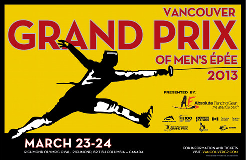 2013 Vancouver Men's Epee Grand Prix Poster