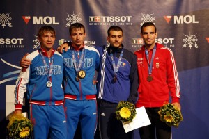 Medalists from the 2013 Men's Sabre Finals. Photo: FencingPhotos.com