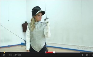 Naomi Kyle fencing