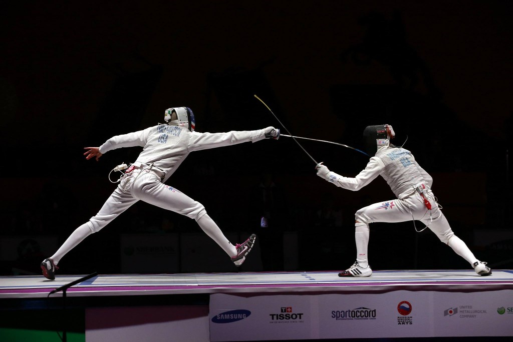 foil fencing at world combat games