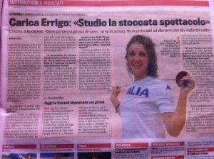Italy's Errigo won in Gdansk, affirming her top world ranking.