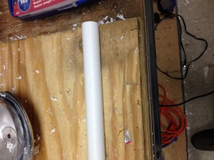 A length of PVC tubing.