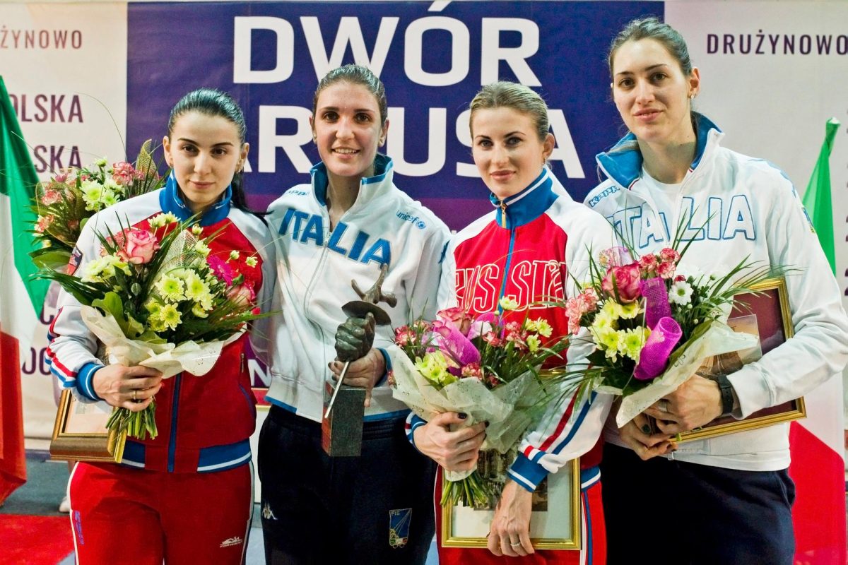 Medalists for 2016 Gdansk Womens Foil World Cup - Photo via FIE