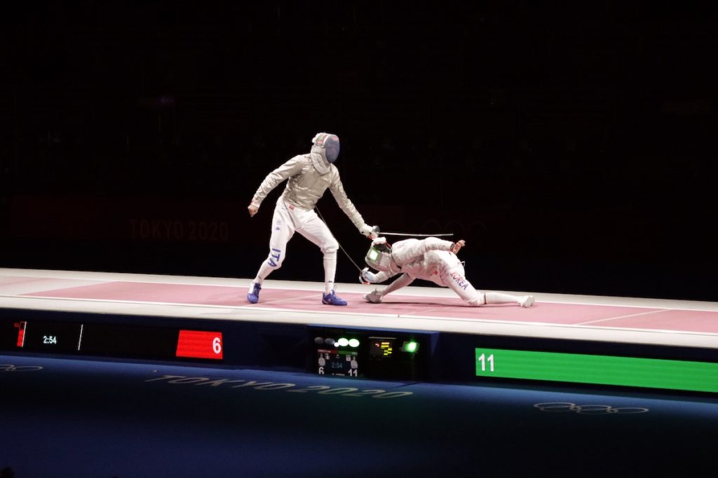 Samele (ITA) vs Kim, J (KOR) - Men's Saber Individual Semifinal, Tokyo 2020